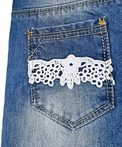 KIDSCOOL SPACE Girls Rabbit Embroidered Slim Jeans