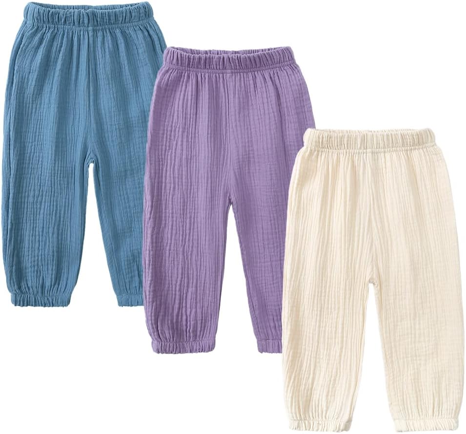 Kids Tales 3-Piece Cotton Linen Trousers