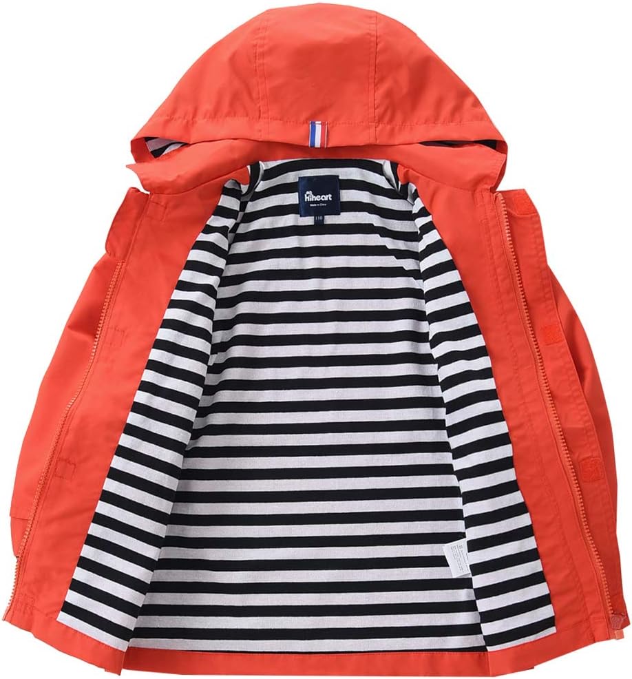 Hiheart Waterproof Hooded Jacket for Kids