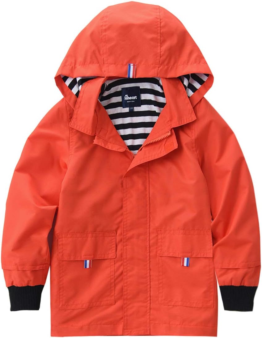 Hiheart Waterproof Hooded Jacket for Kids