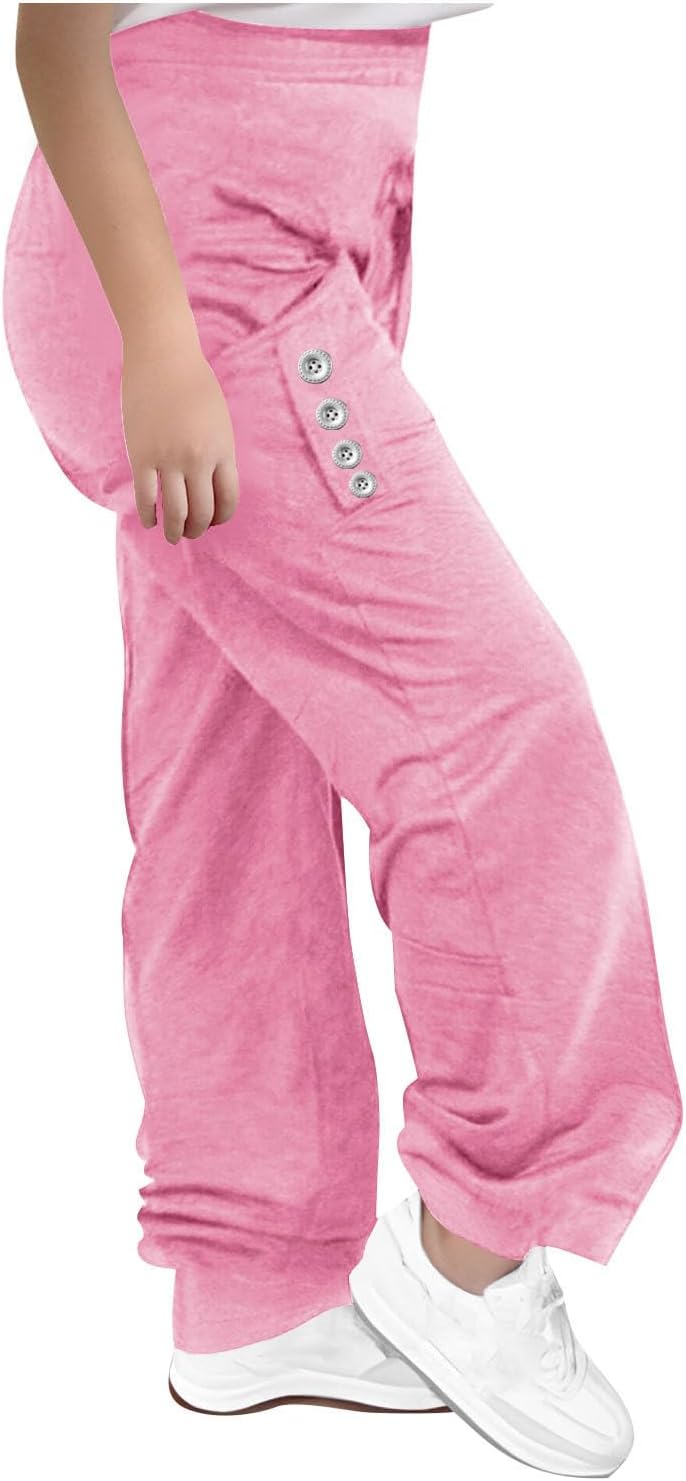 Wide-Leg Casual Pants for Teens