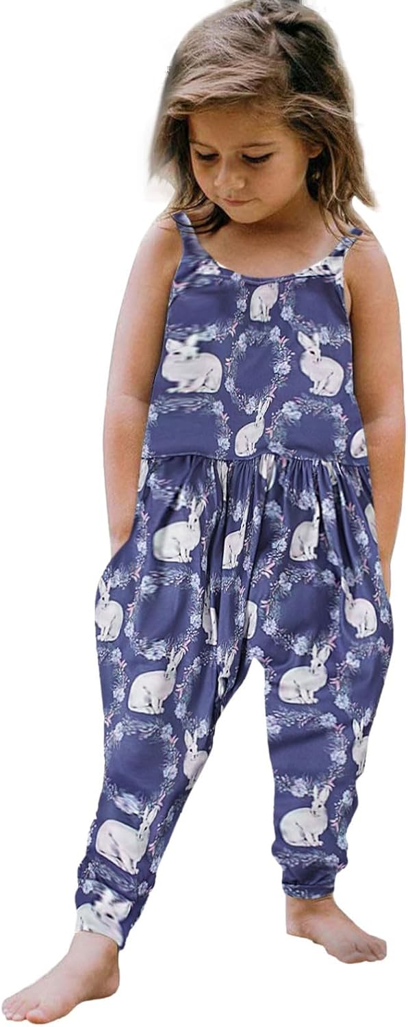 Easter Bunny Print Romper for Toddler