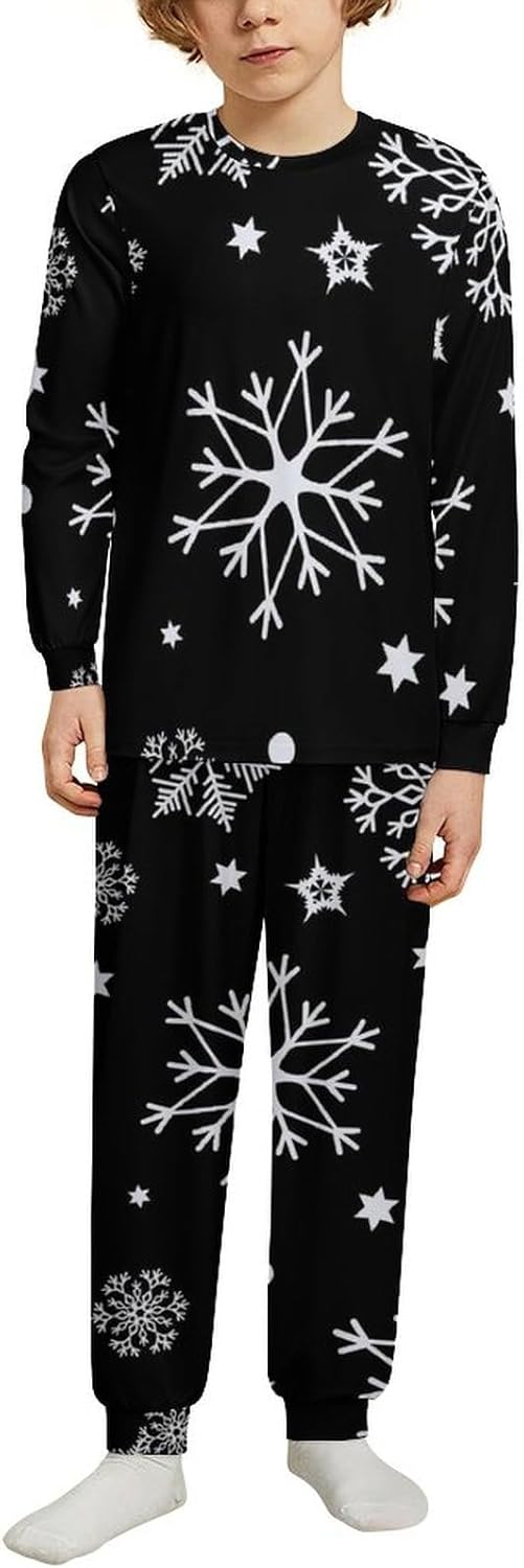 MEIKKO Thermal Underwear for Kids Plaid Christmas Red Truck Boy Girl Unisex