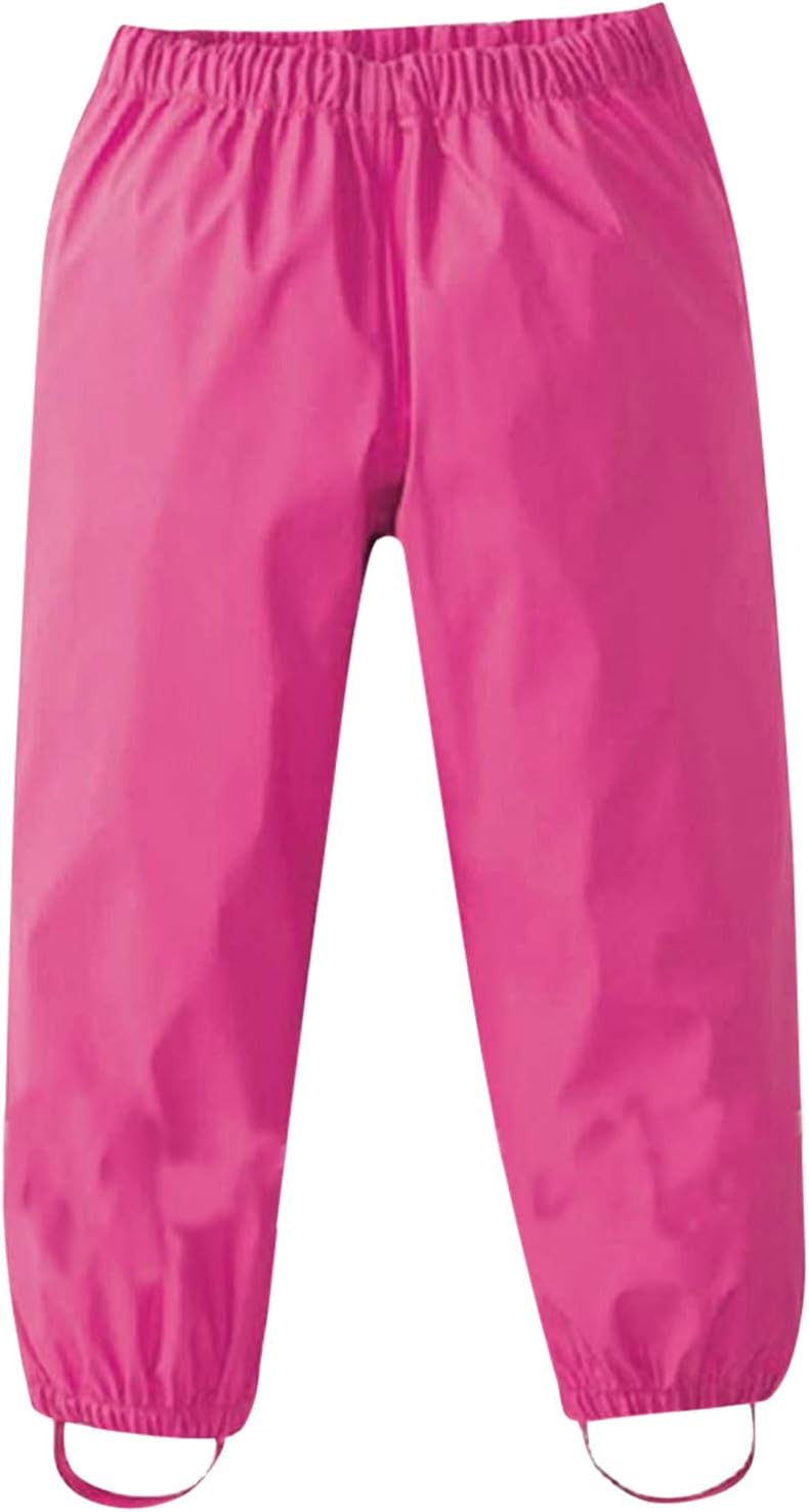Kids Baby Rain Pants for US Toddlers waterproof Cotton Pants