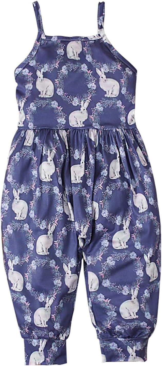 Easter Bunny Print Romper for Toddler
