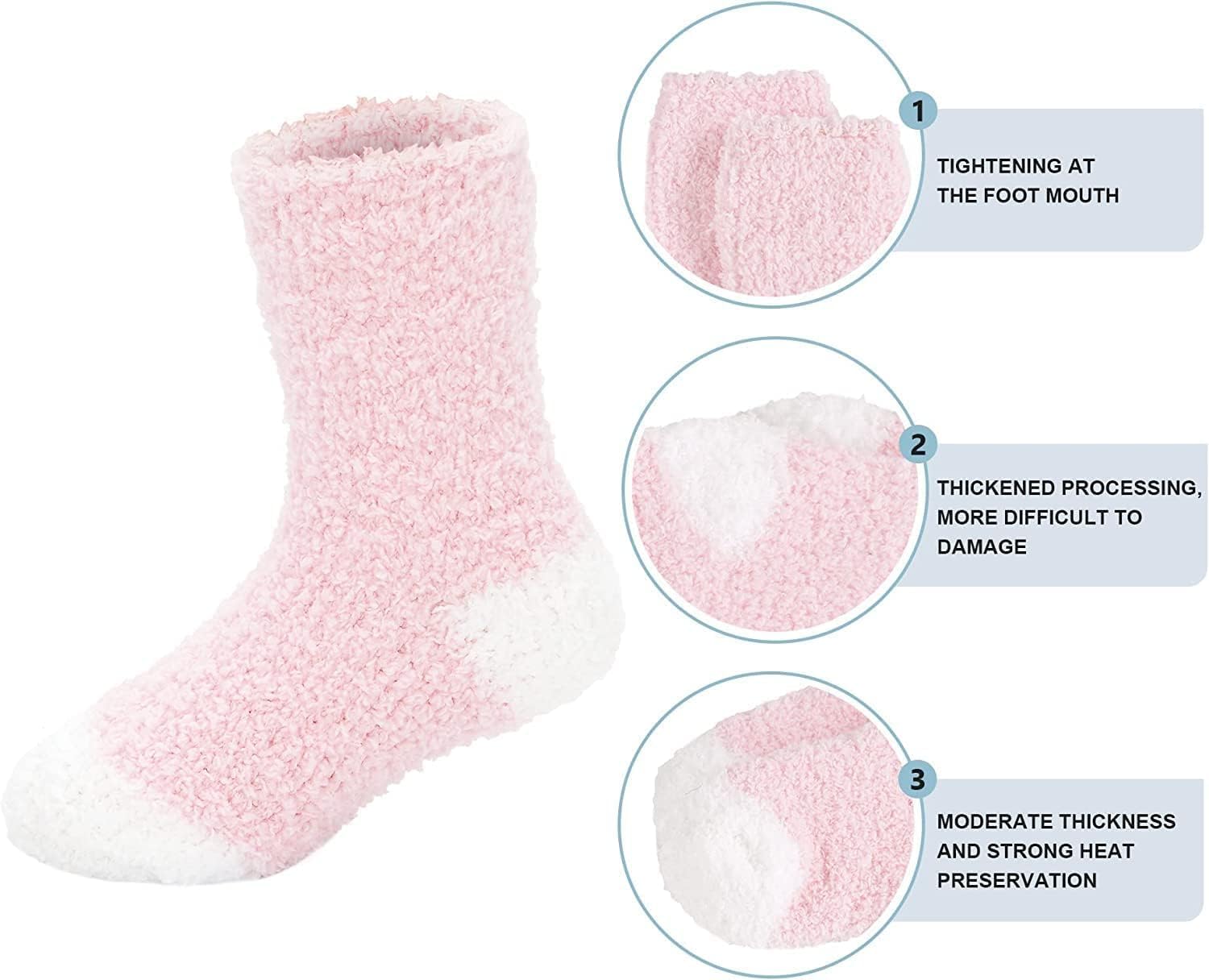American Trends Kids Fuzzy Socks Toddler Girls