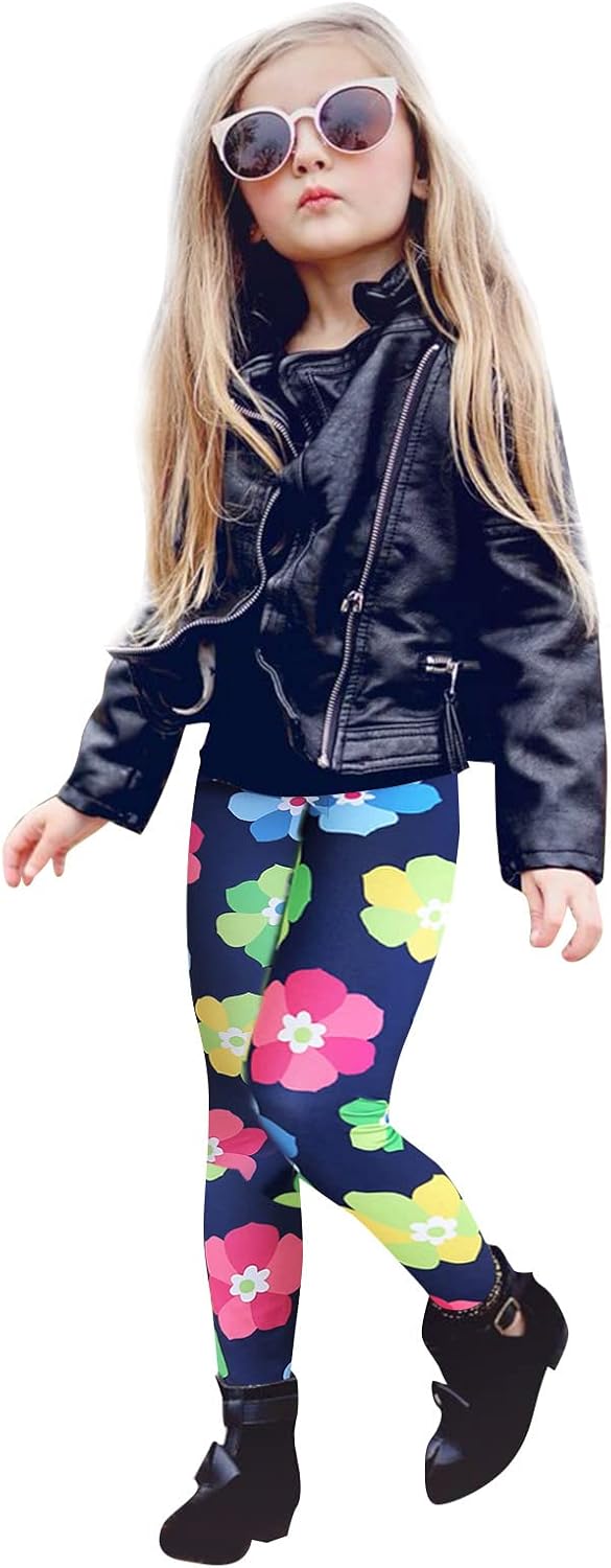 ToddlBy - Soft Floral Print Loose Pants for Kids Fall Spring Outfits