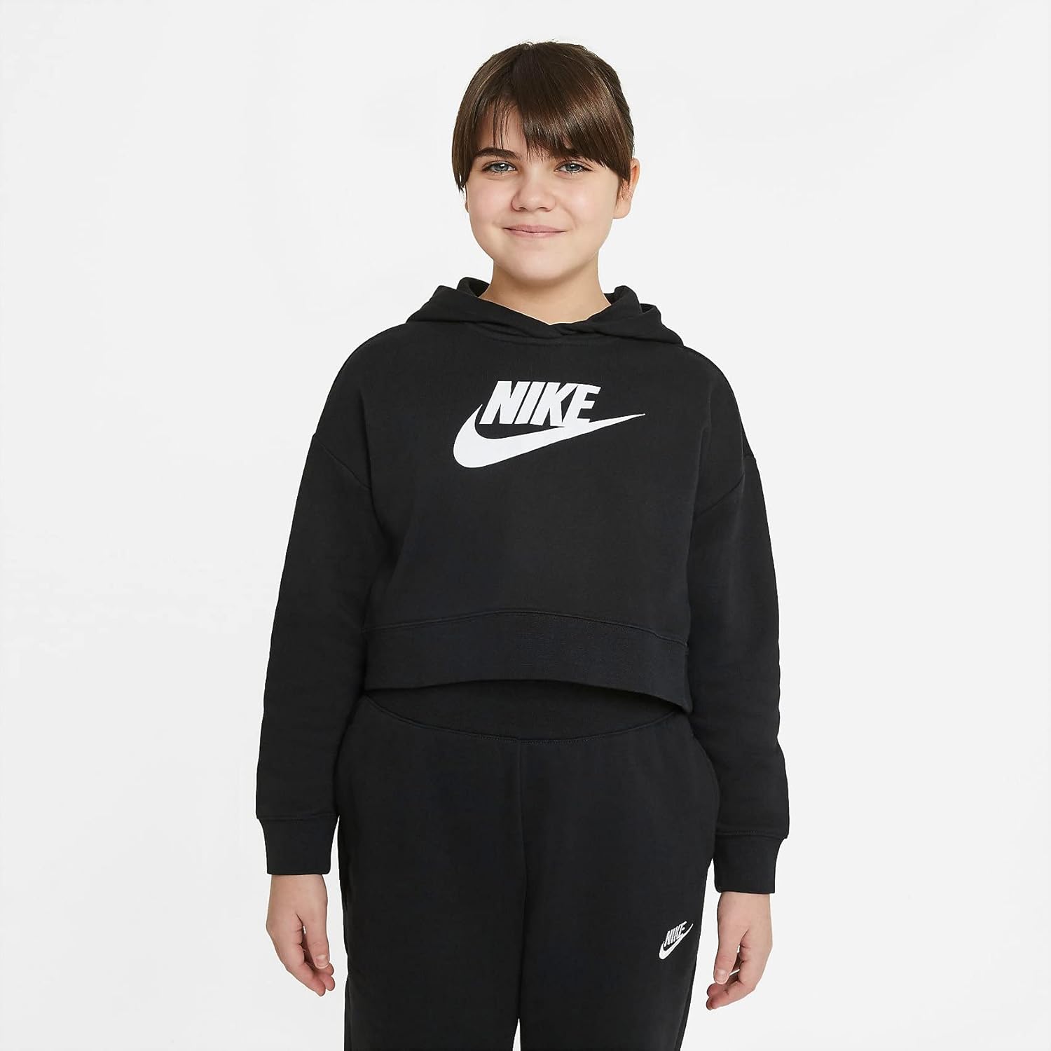 Nike Little Kids Sportswear Club Fleece Crop Hoodie