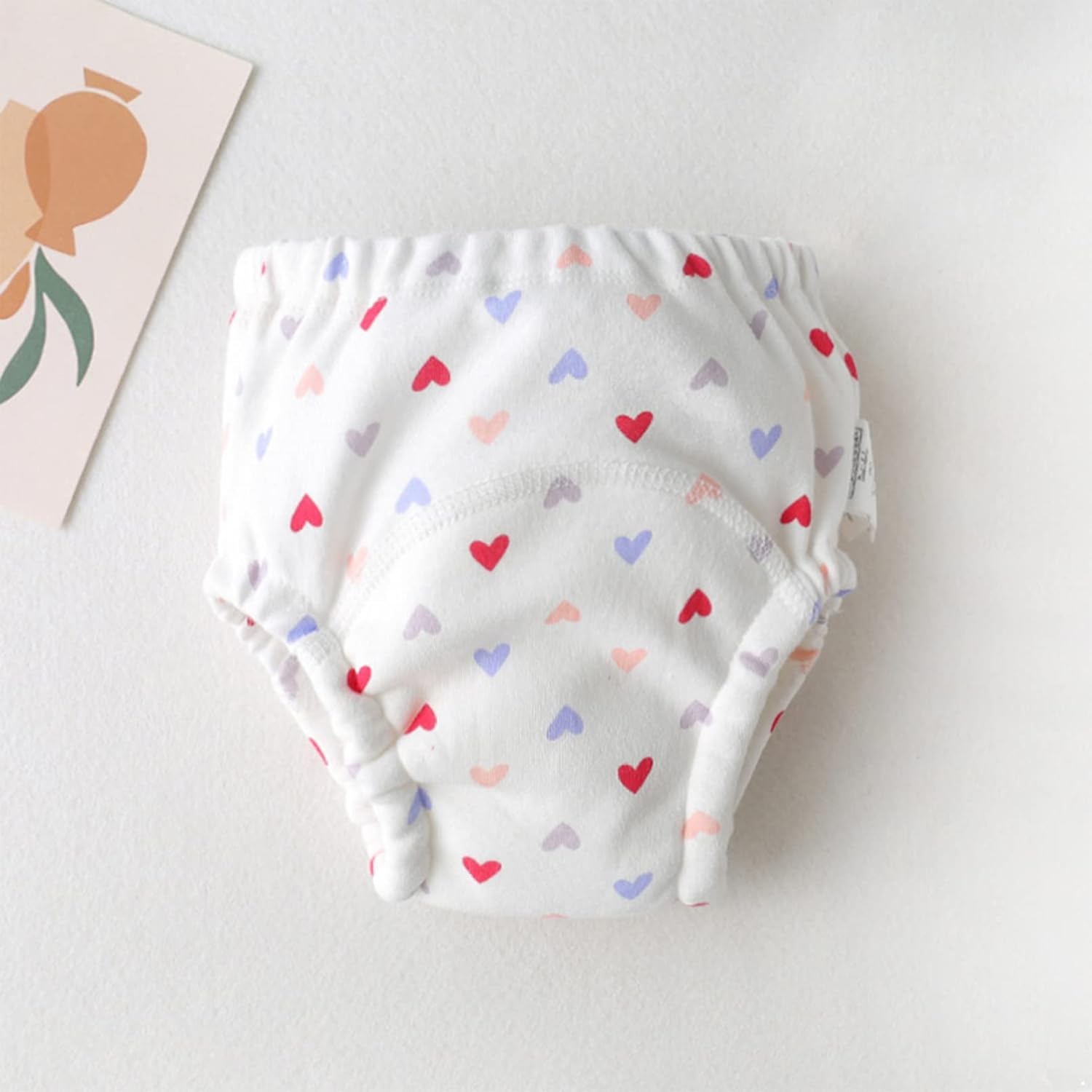 Brightly Colored Cartoon Cotton Underwear for Babies