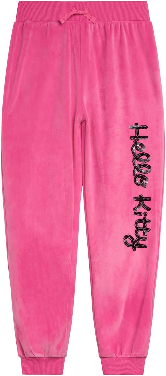 Hello Kitty Girls Set FleeceDrop Shoulder Sweatshirt Jogger Pants with Playful Design