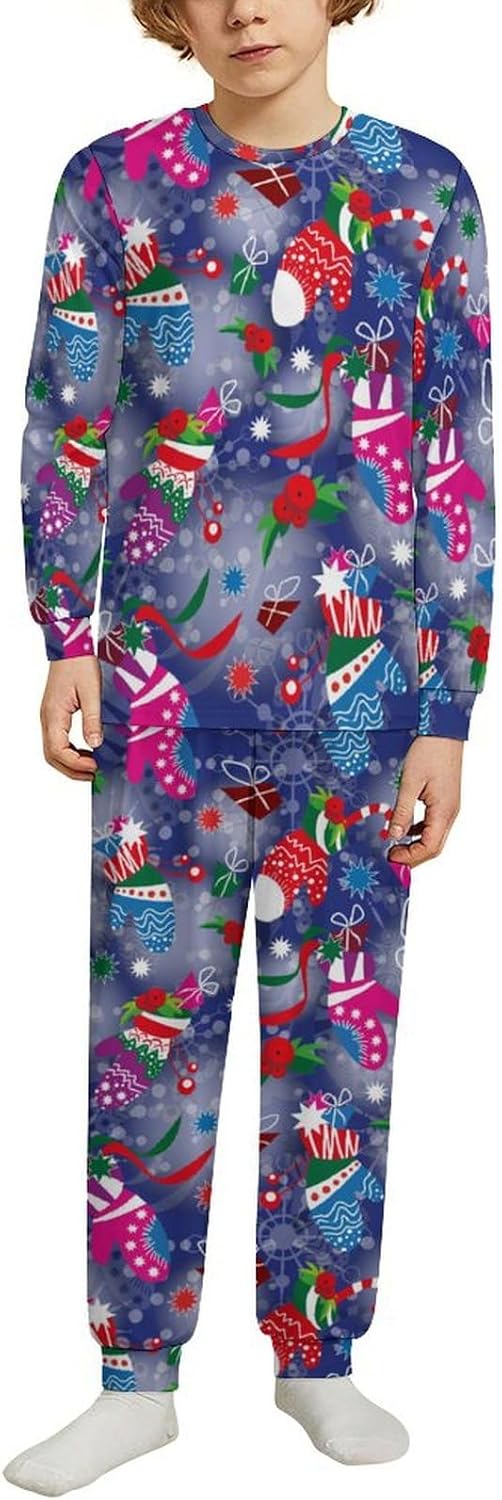 Santa Truck Thermal Set for Kids - Classic Christmas Pajamas