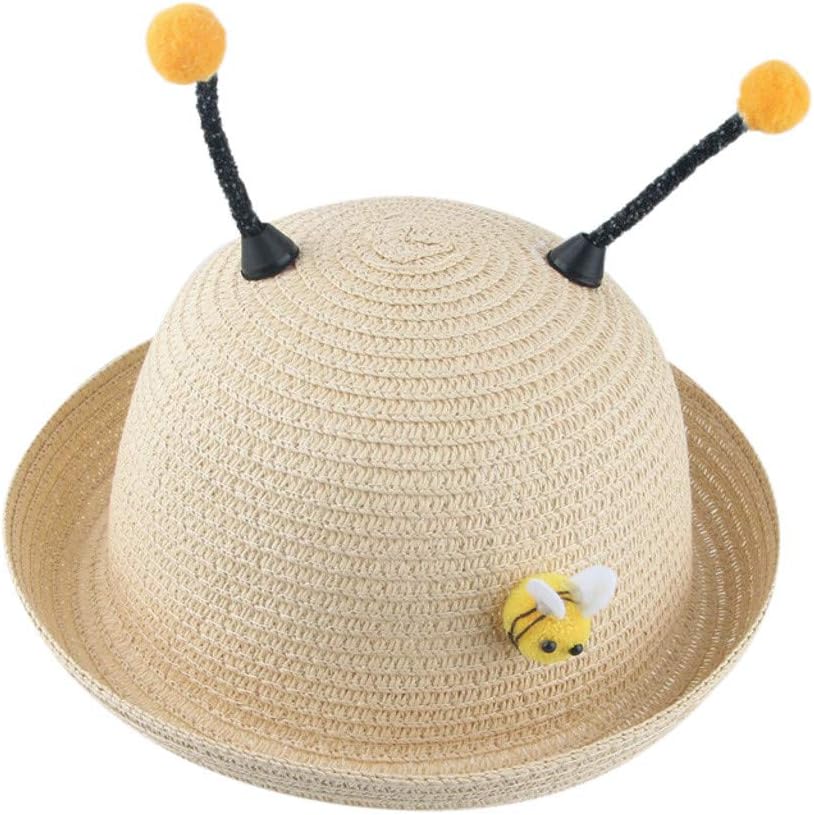 Summer Animal Style Straw Hat for Kids UPF 50