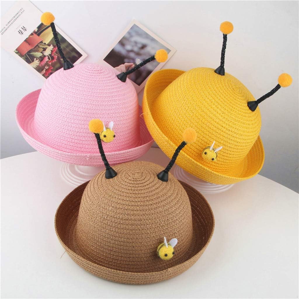 Summer Animal Style Straw Hat for Kids UPF 50