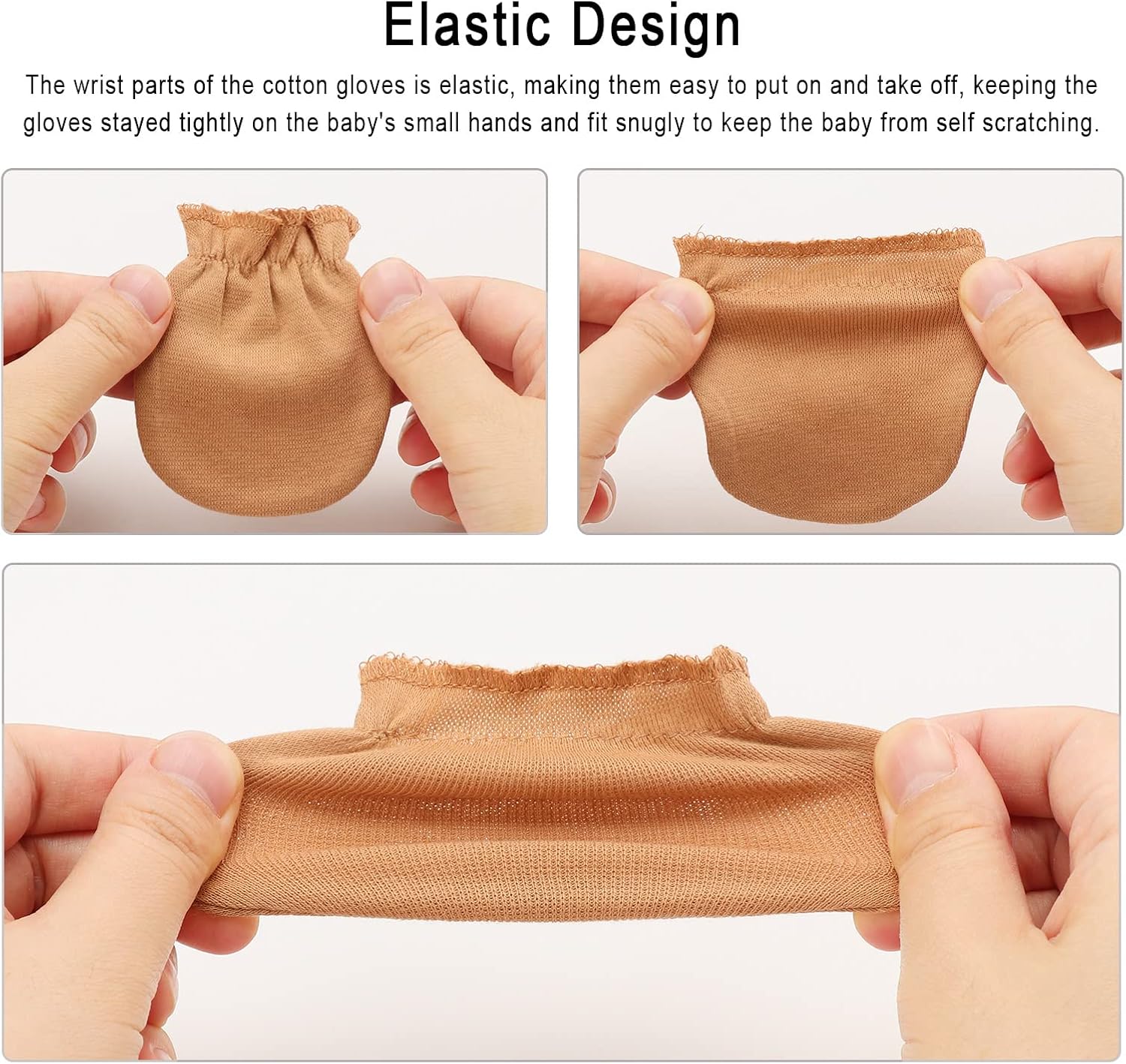 No Scratch Cotton mittens for newborns