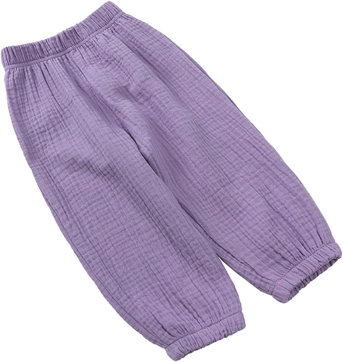 Cotton Linen Harem Pants for Toddler Boys and Girls