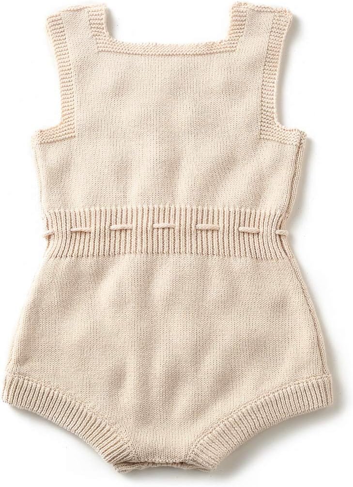 Adorable Knitting Romper for Baby Girls