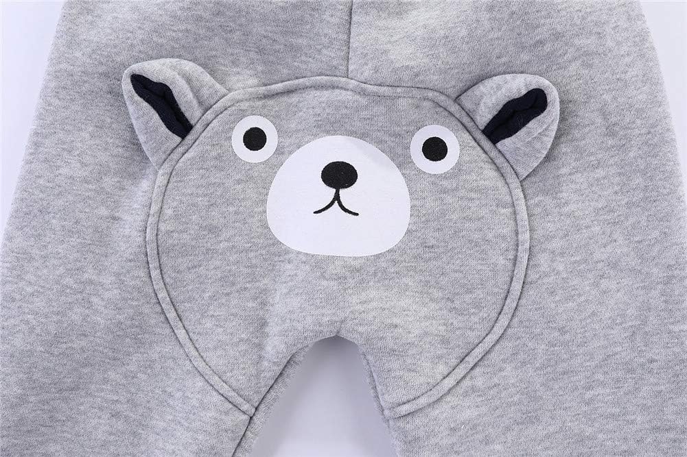 Mud Kingdom Kids Cozy Fleece Jogger Pants Winter Bear