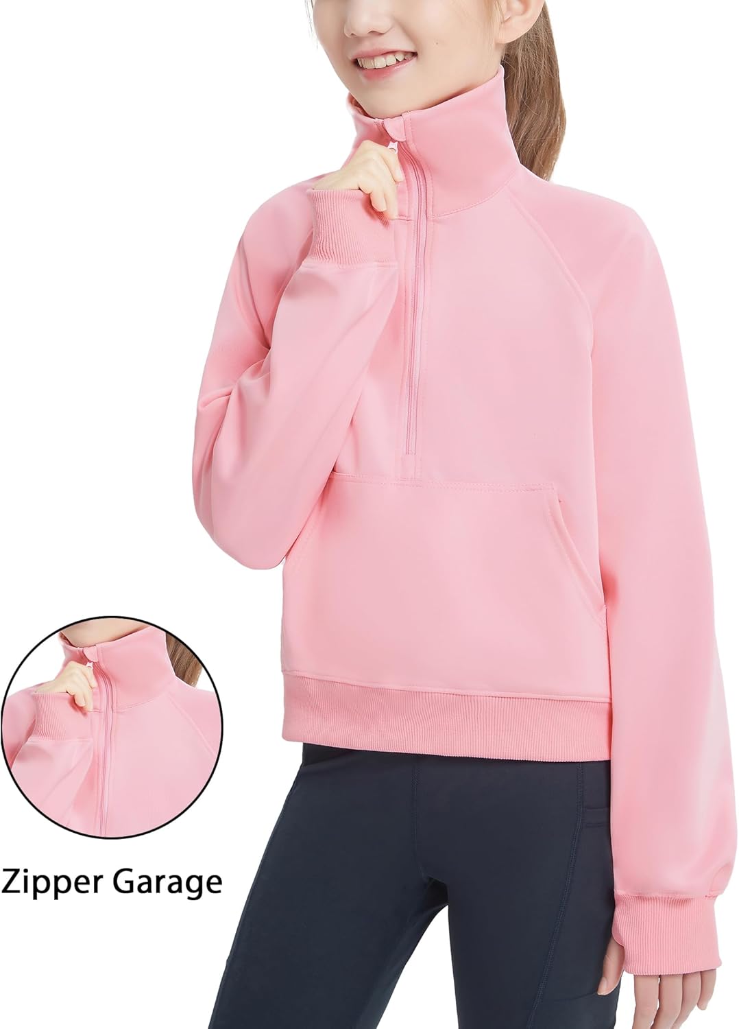 EXARUS Girls Crop hoodie pullover