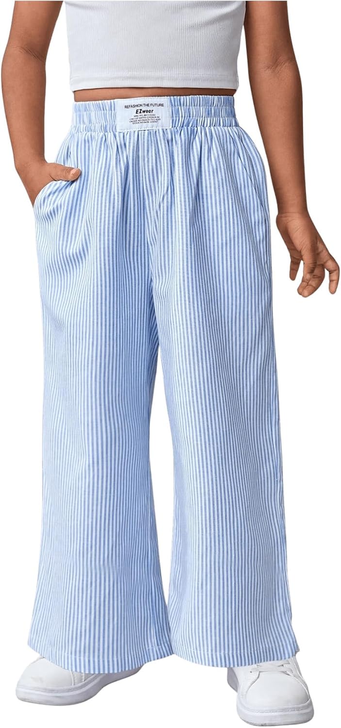 Comfortable Striped Summer Pants for Kids by Floerns