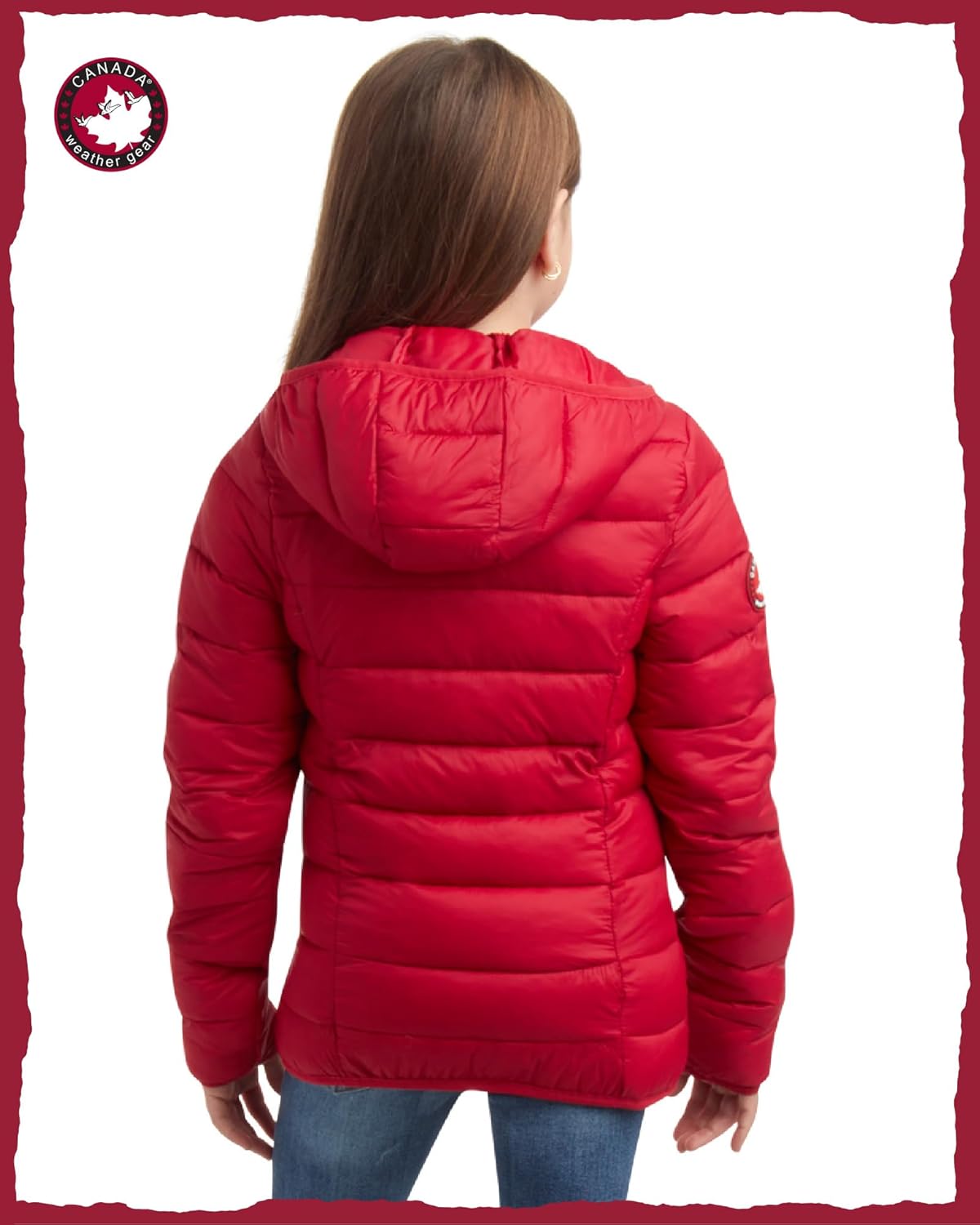 Perfect for Winter Lightweight Packable Water-Resistant Puffer Jacket for Girls