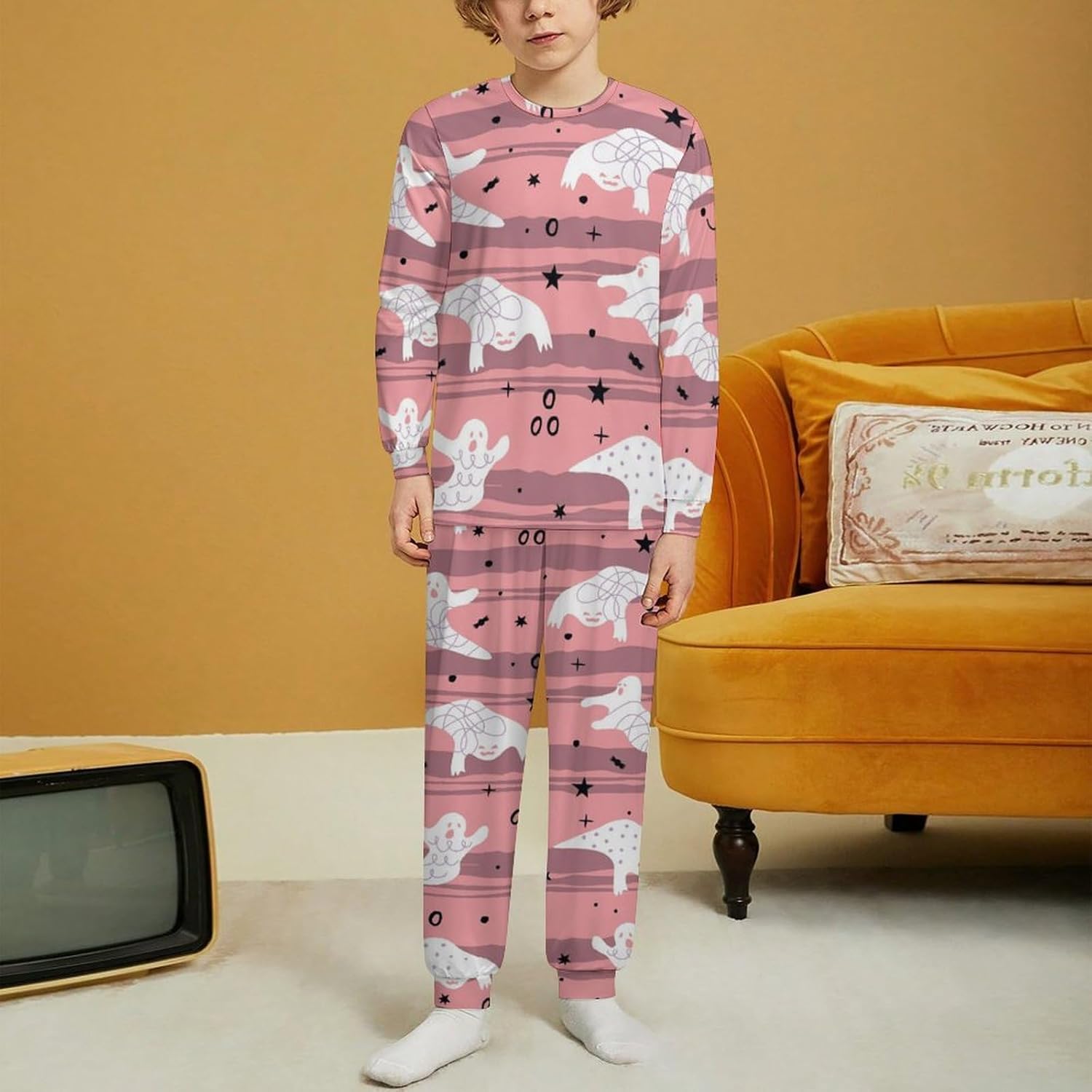 Cute Ghosts thermal underwear set for kids