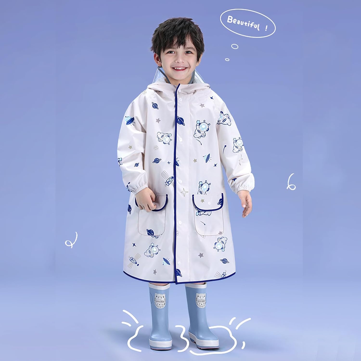 Waterproof Toddler Raincoat M Size