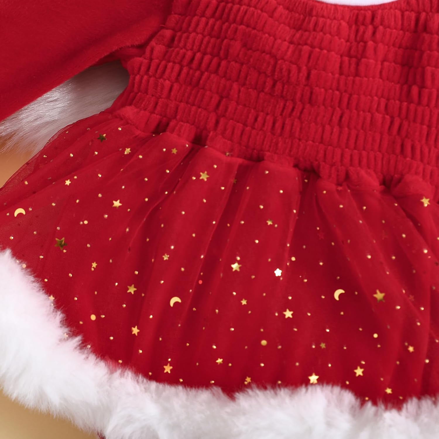 COORALLY Newborn Baby Girl Christmas Romper