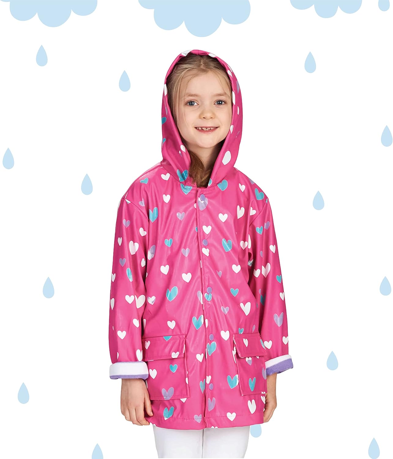 Hatley Girls Rain Jacket Makes Every Rainy Day Shine