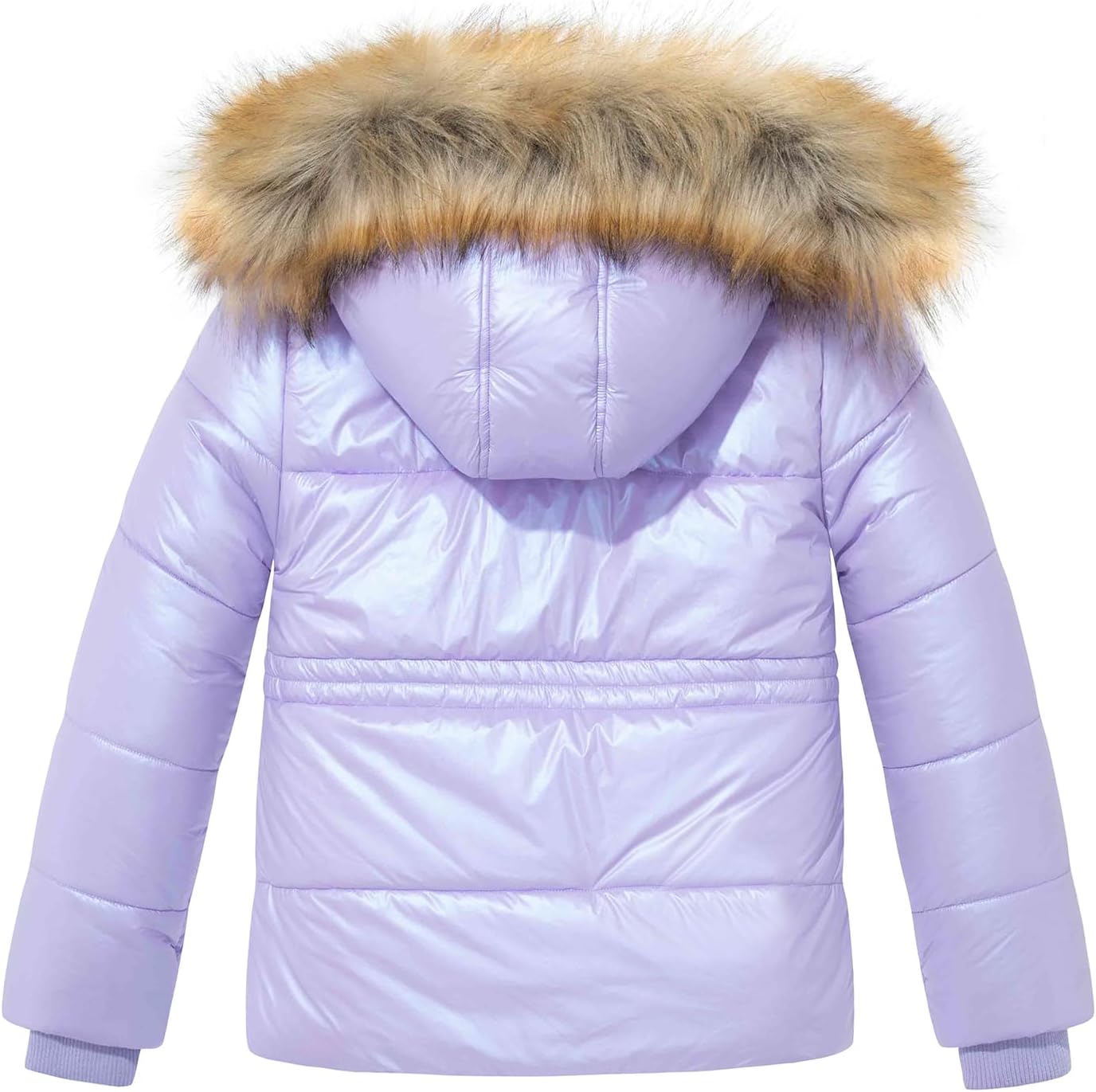 Garemcy Girls Metallic Winter Coat with Detachable Hood 1