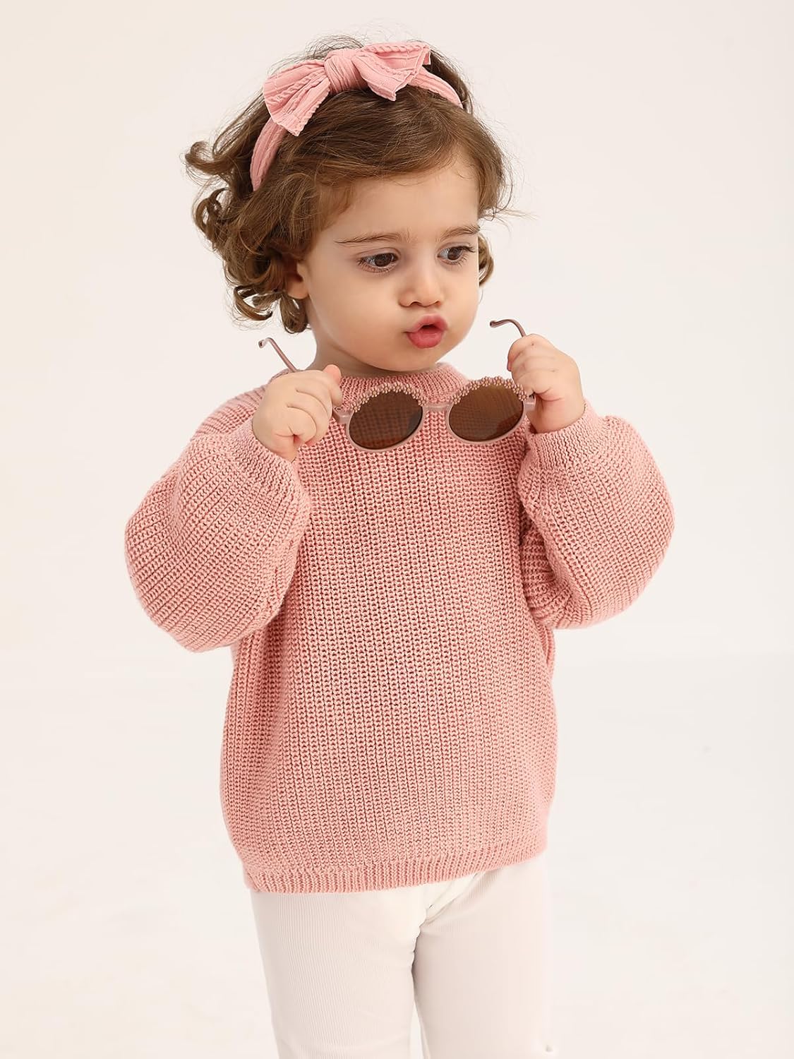 EHOO Baby Boy Knit Sweater for Toddler Girls Fall Winter Cozy Dress