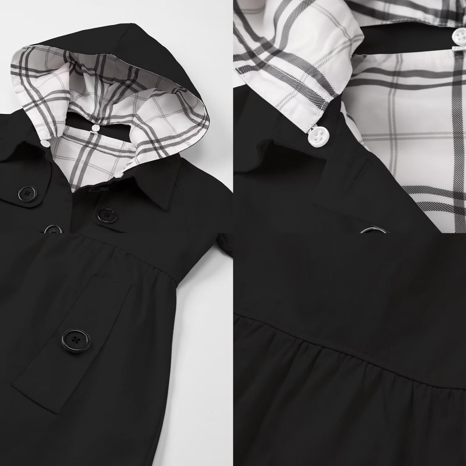 SNUG STYLISH BinpaW Girls Hooded Trench Coat