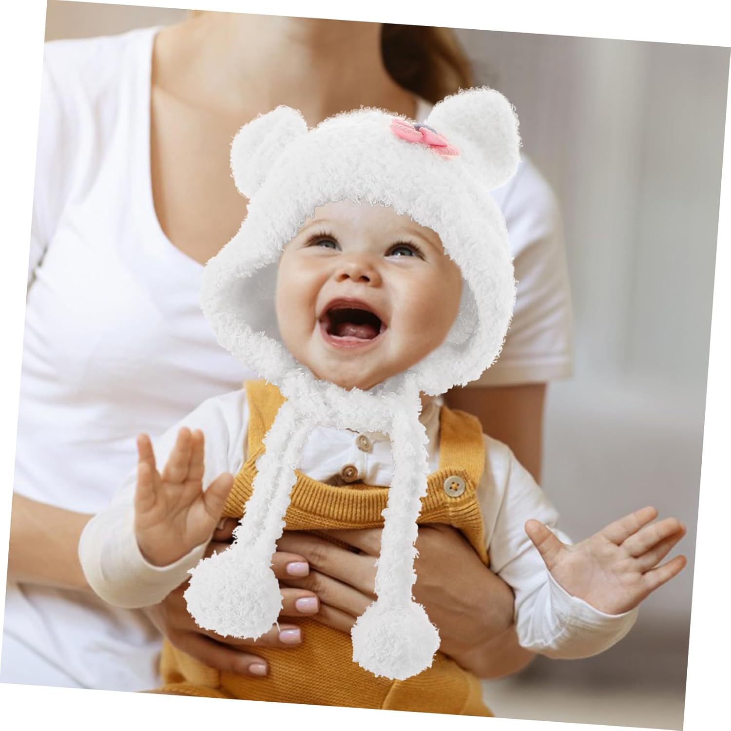 Winter Tencel Beanie Gloves Set for Babies
