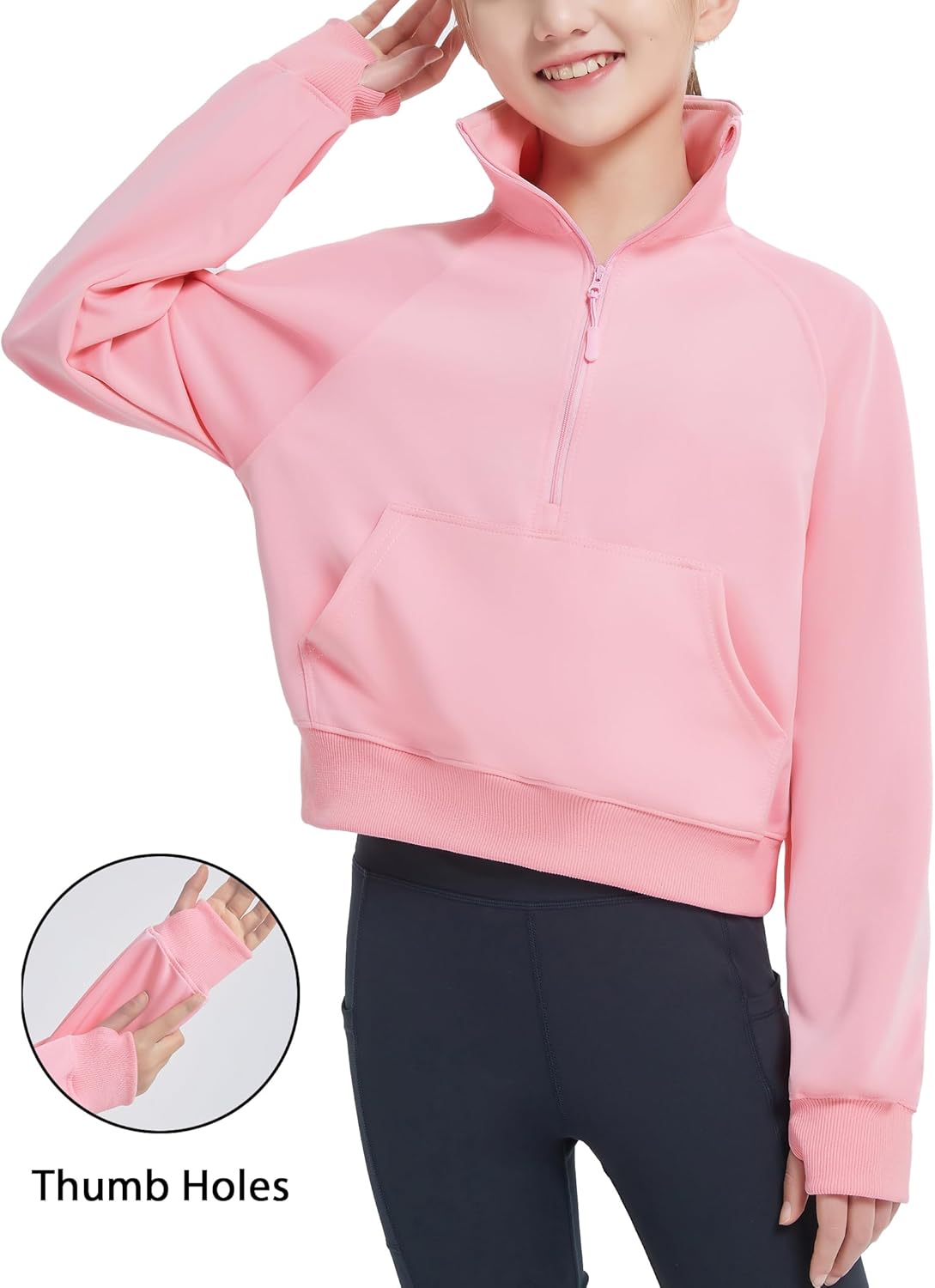 EXARUS Girls Crop hoodie pullover