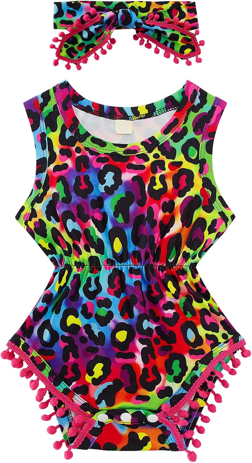 Ahegao Cute Floral Romper for Babies 0-24 Months