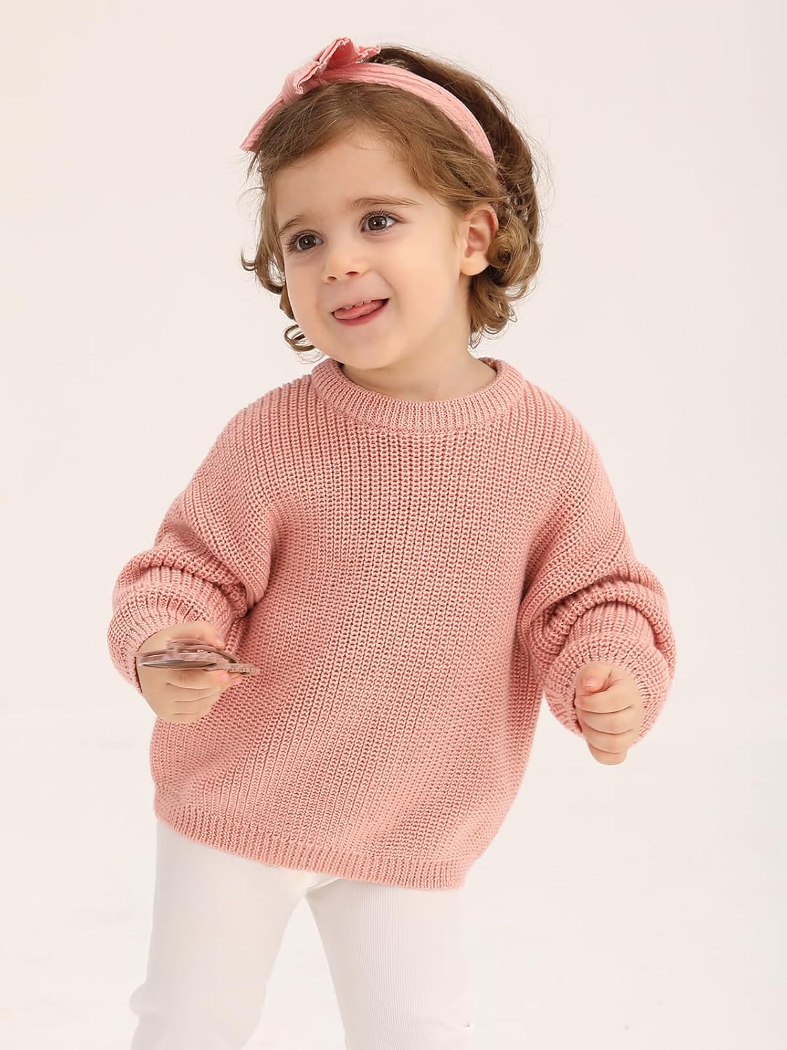 EHOO Baby Boy Knit Sweater for Toddler Girls Fall Winter Cozy Dress