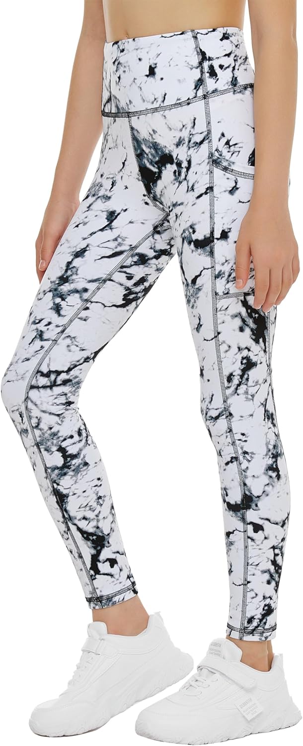 THE GYM PEOPLE Girls High Waist Stretch Leggings