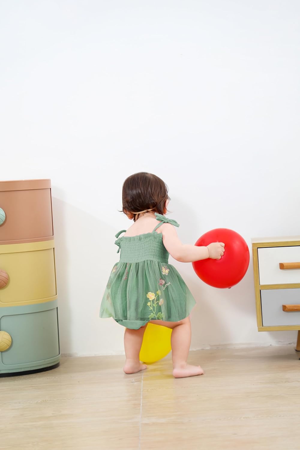 Baby Girl 1st Birthday Romper