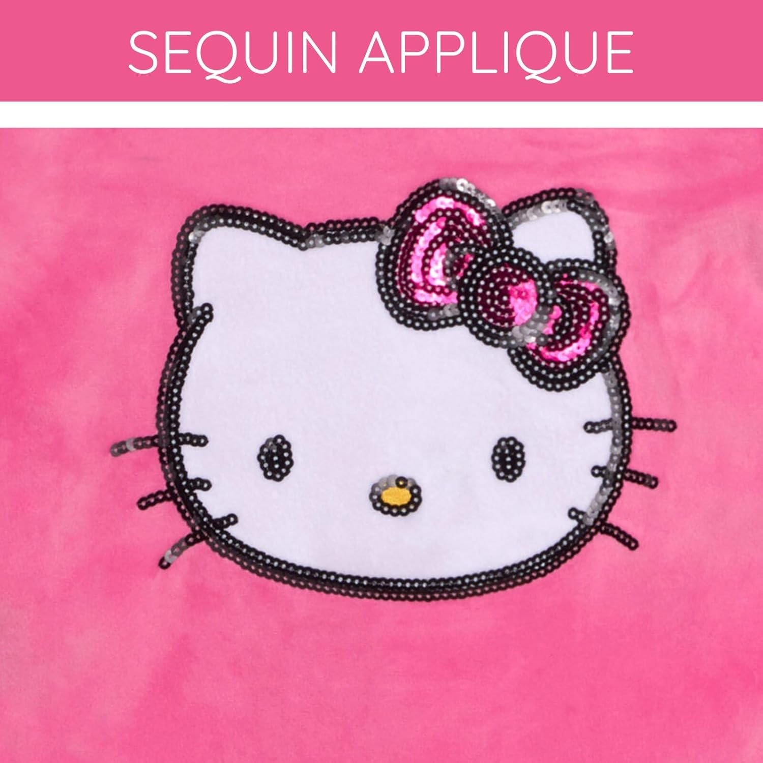 Hello Kitty Girls Set FleeceDrop Shoulder Sweatshirt Jogger Pants with Playful Design