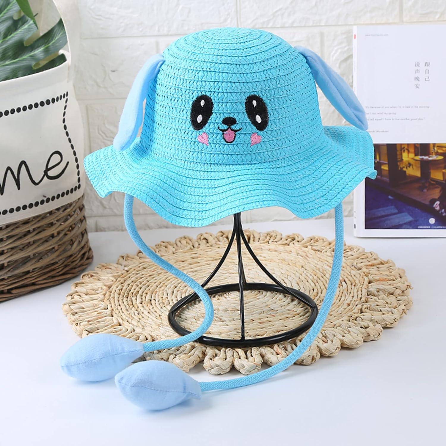 Adjustable Straw Hat Protective for Kids UPF 50