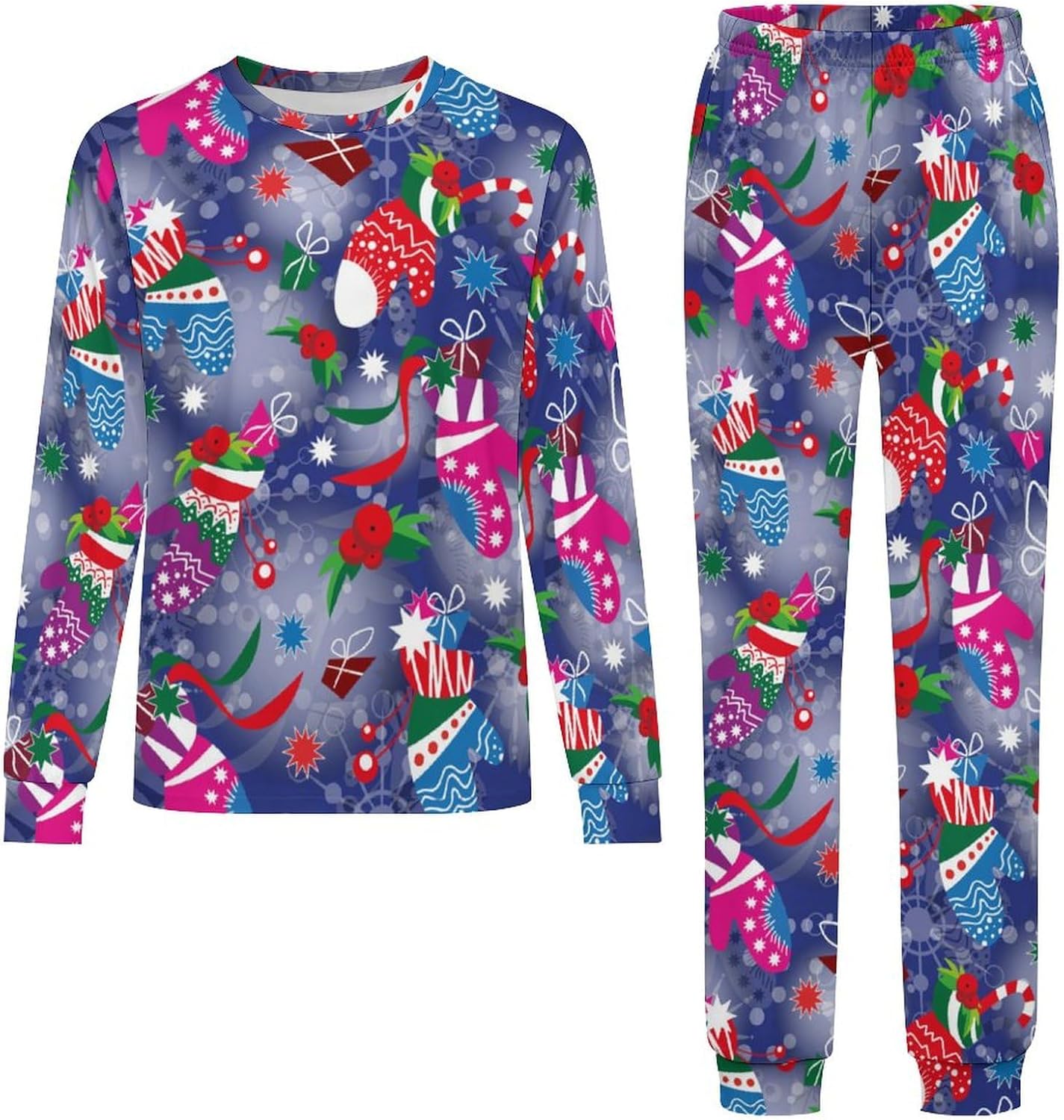 Santa Truck Thermal Set for Kids - Classic Christmas Pajamas
