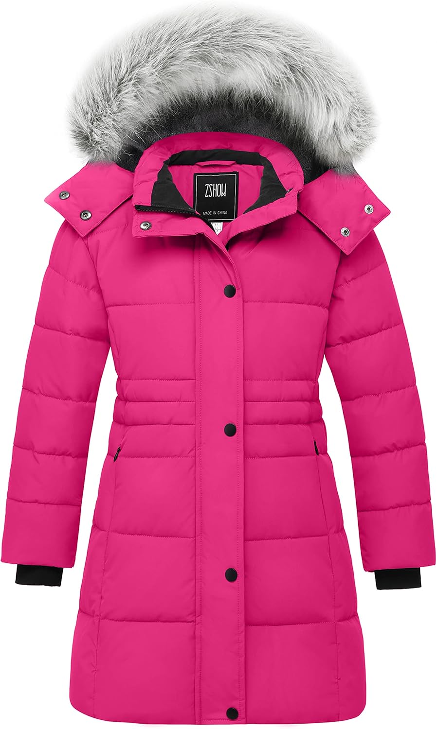 ZSHOW Girls Winter Coat Long Hooded Parka