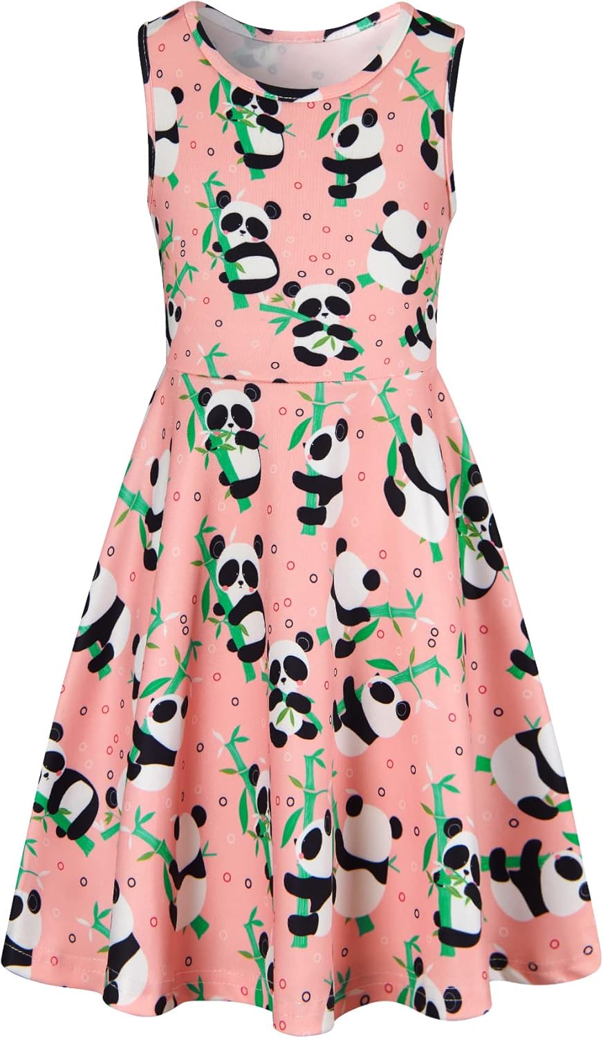 BFUSTYLE Girls Casual Sleeveless Floral Sundress for Ages 4-15