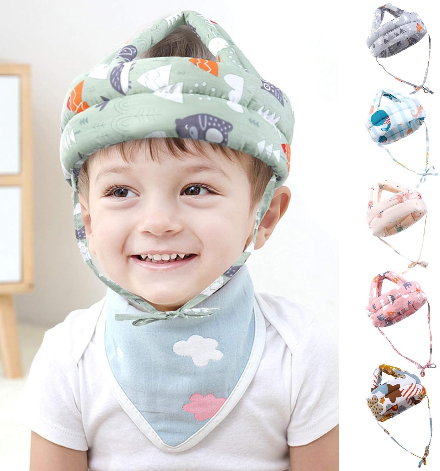 Neutral Universal Toddler Boys Girls Protective Hat nurtures kids SunShine