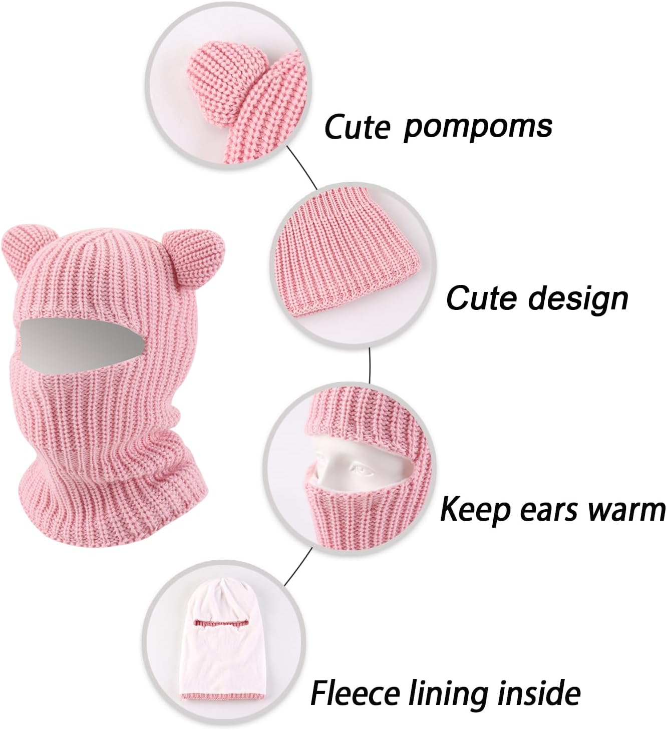 Winter Safe Hat for Kids 2-7