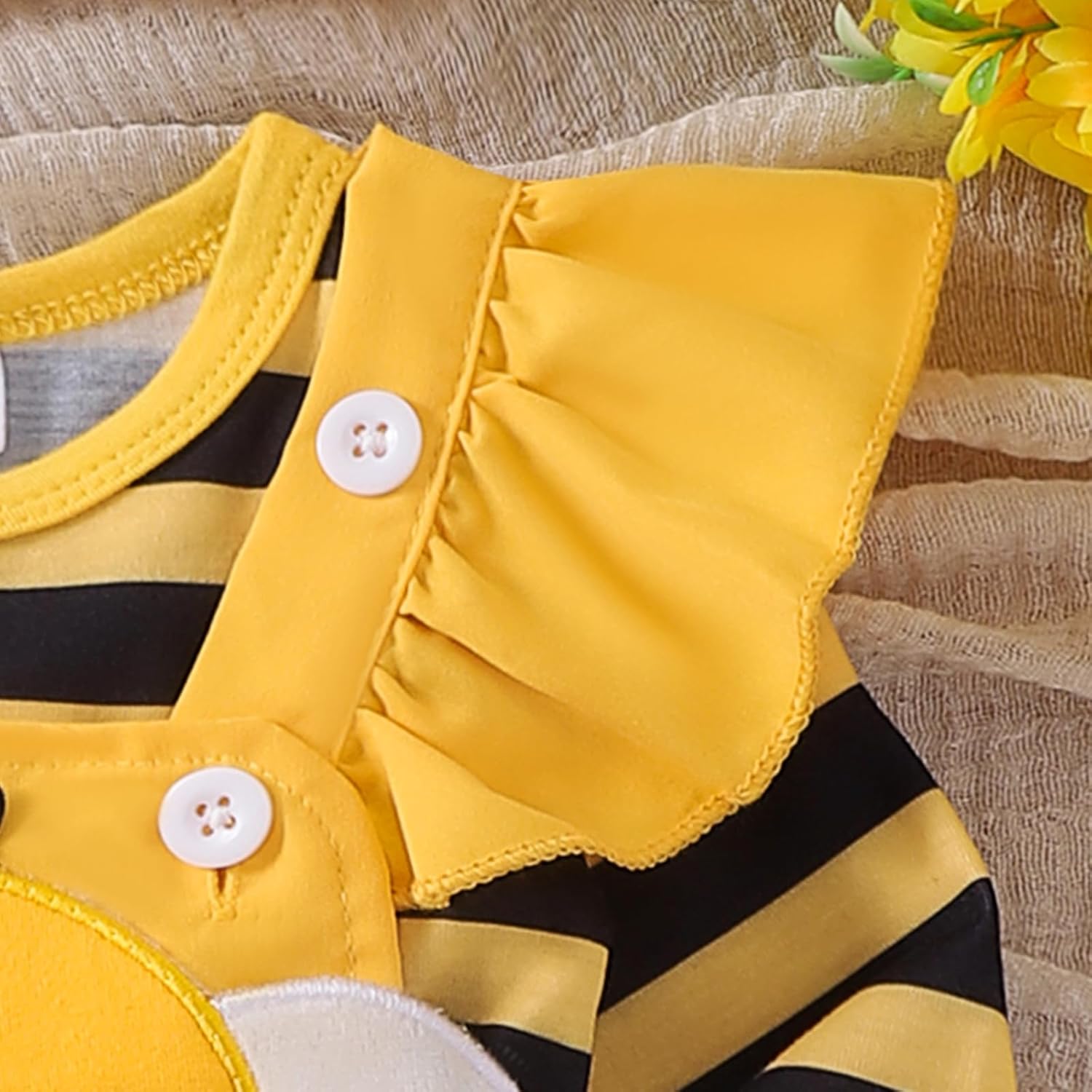 Halloween Baby Girl Outfit Set 3-Piece Romper Skirt Headband for Kids