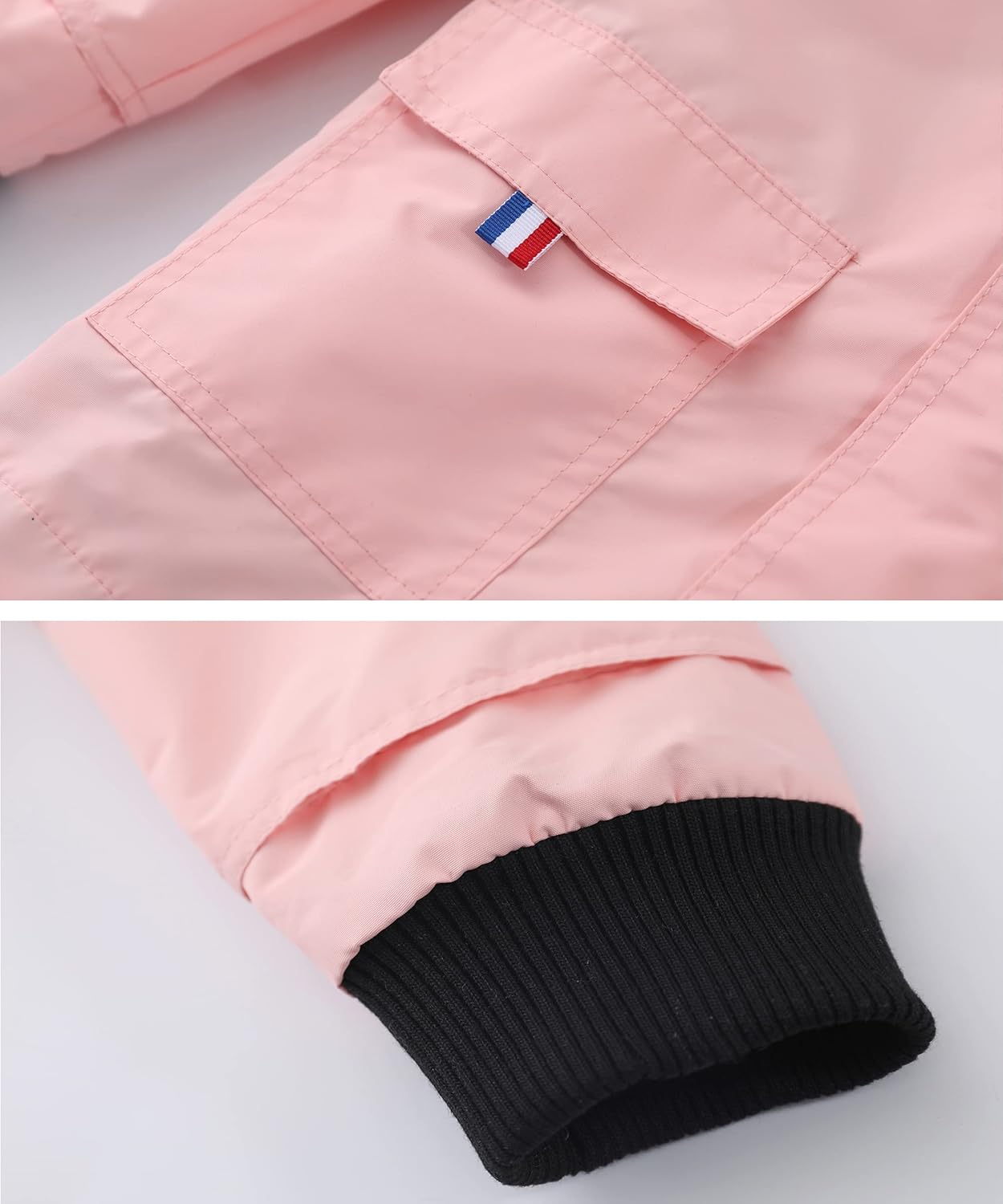 Hiheart Boys Girls Waterproof Hooded Jackets