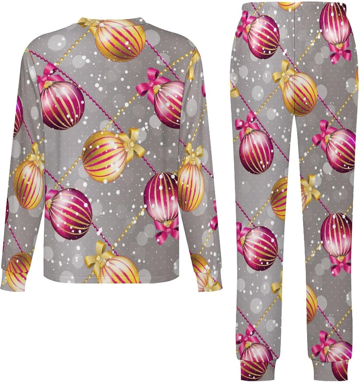 MEIKKO Christmas Ball Baubles Thermal Underwear Set