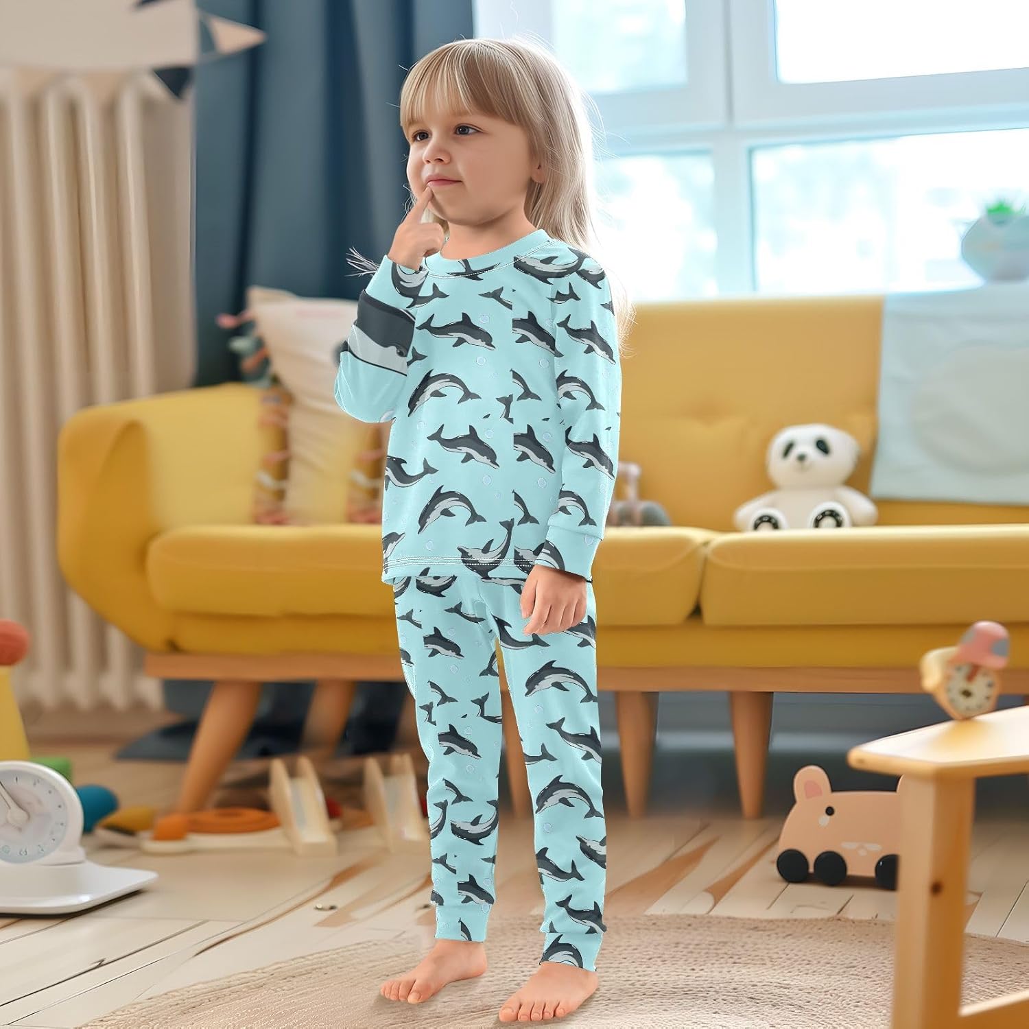 Wirefree Kids Pajama Set Soft Cute Sleepwear
