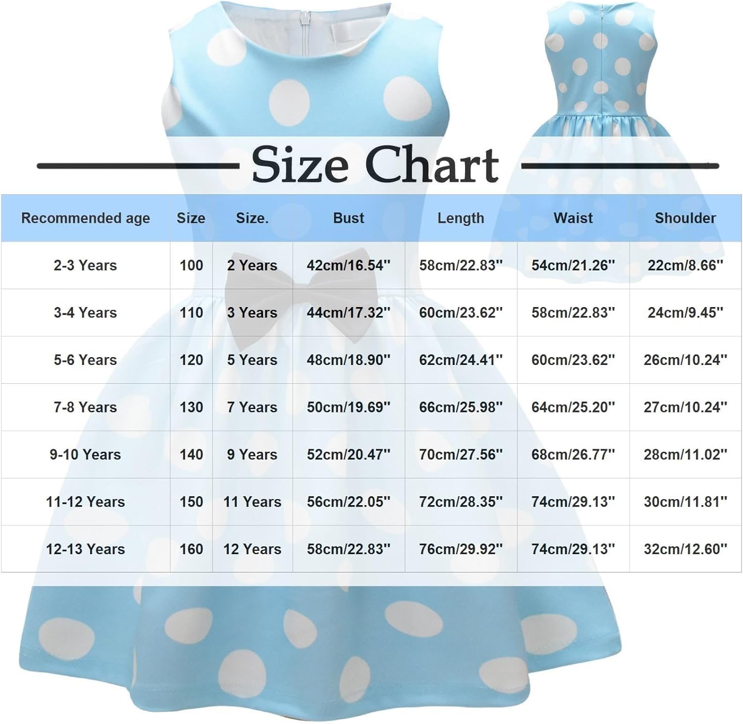 Stylish Party Dress for Girls 2-13