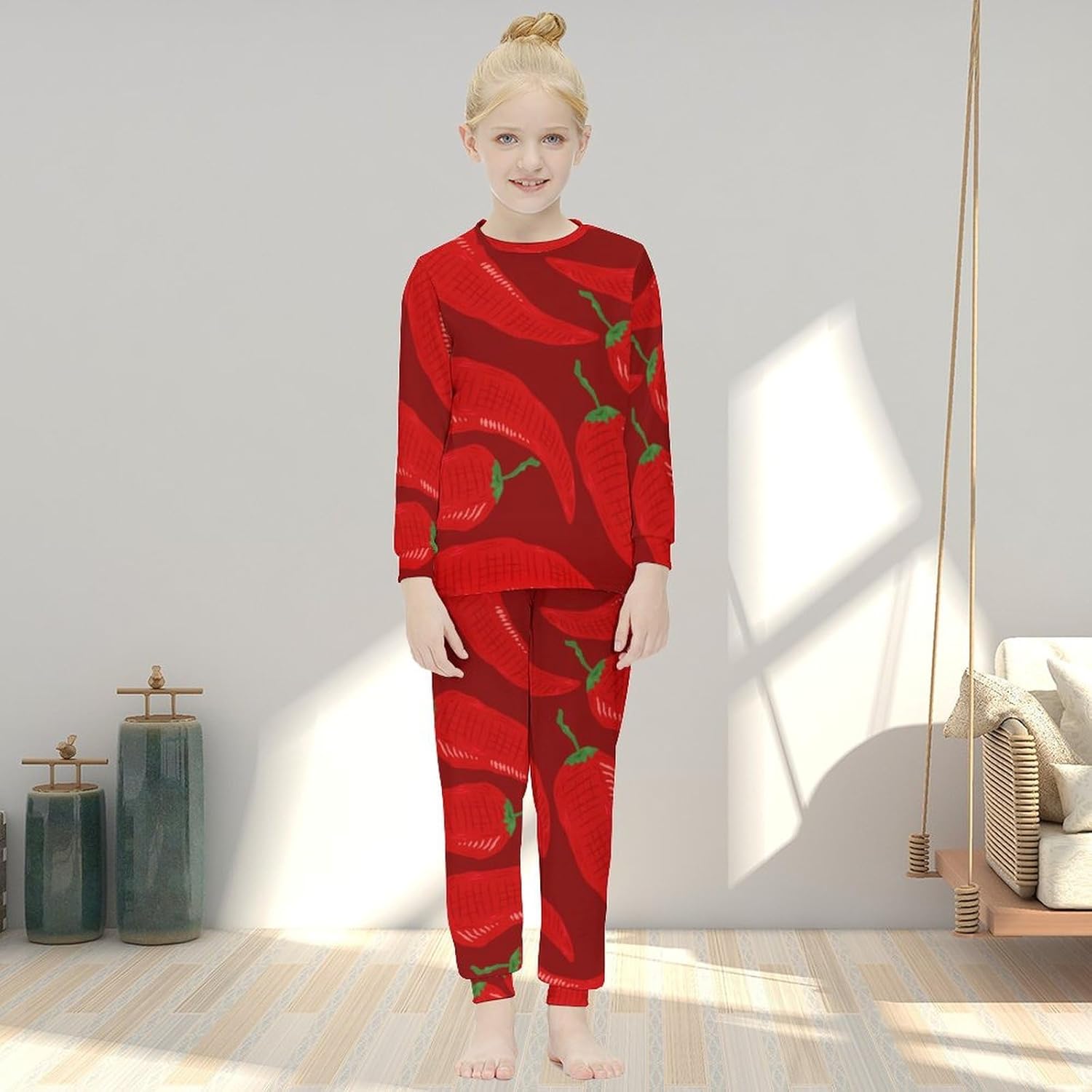 Thermal Girls Pajama Set